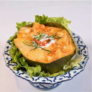 Poisson au curry cuit à la vapeur