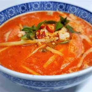 Poulet au curry rouge