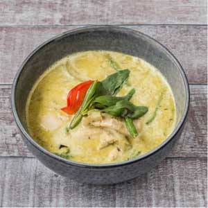 Poulet au curry vert -