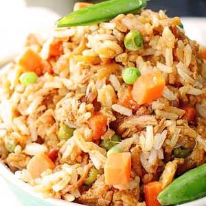 Riz sauté au poulet