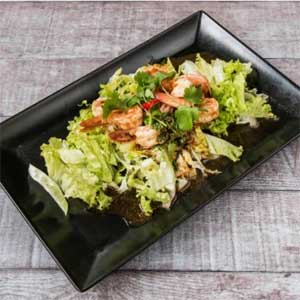 Salade de crevettes à la citronnelle